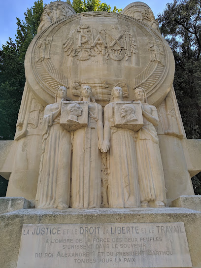 Monument commémoratif au roi Alexandre Ier de Yougoslavie et à Louis Barthou, Marseille